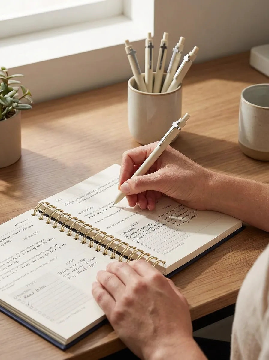 Customizable Retractable Cross Clip Pens - Fine Point 0.5mm Black Ink, Black Barrel