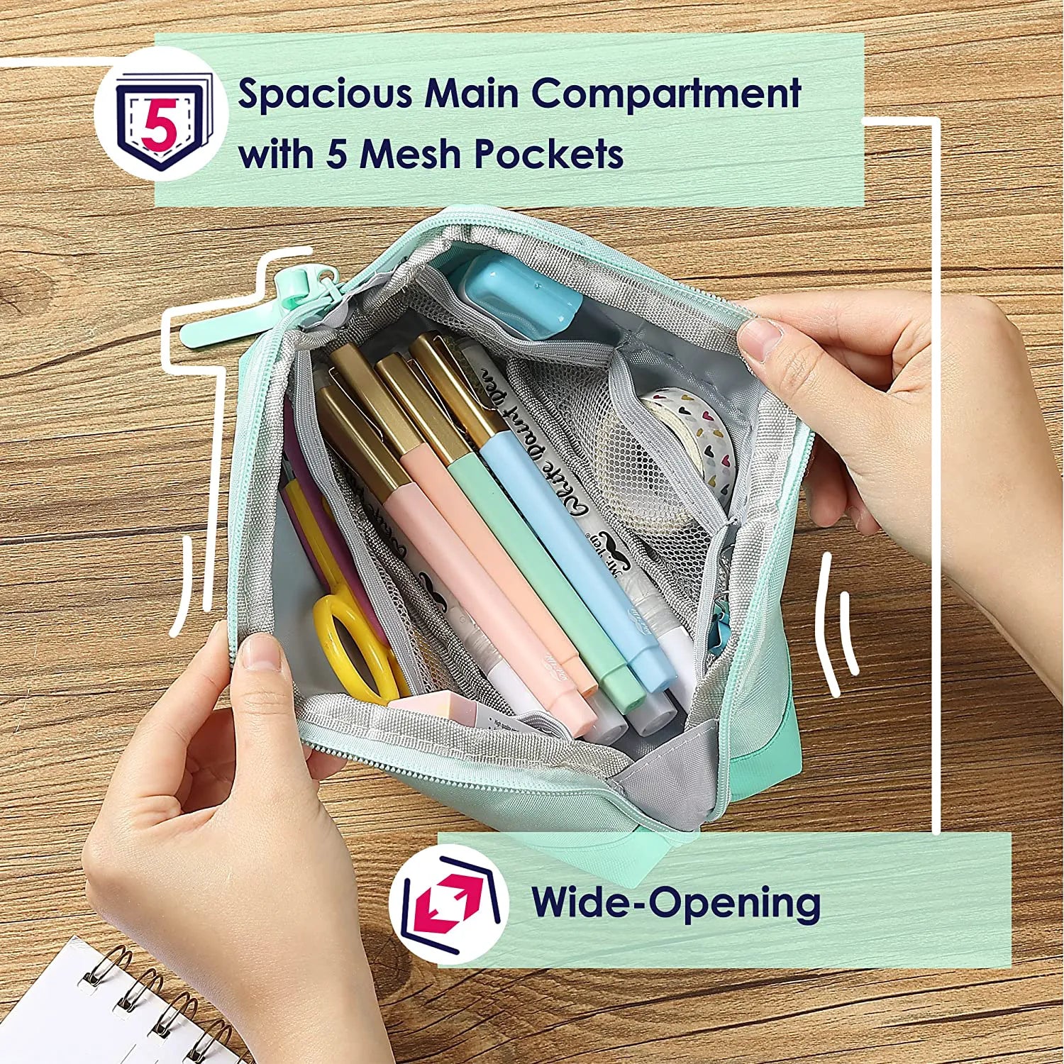Pencil Case, Pencil Pouch, Pencil Bag, Pen Case, Pen Pouch, Pen Bag, School Pencil Case, College Pencil Case