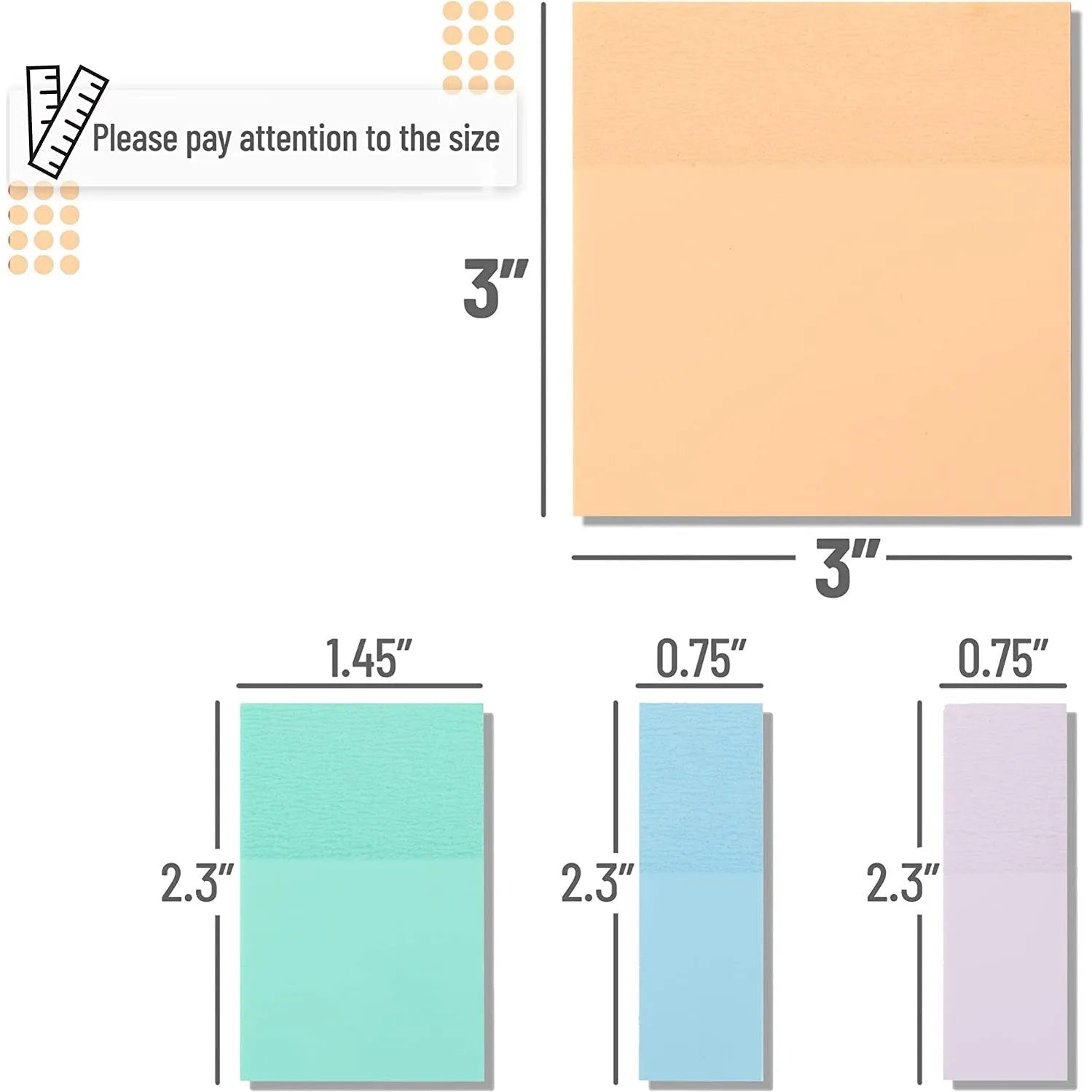Transparent Sticky Notes with Pen, 200 Pastel Sheets for Bible Journaling, Study & Books