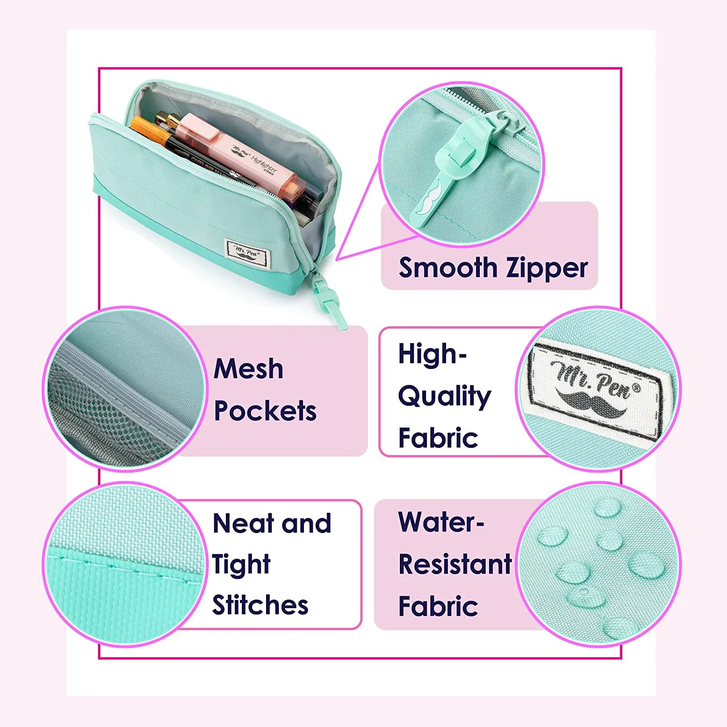 Pencil Case, Pencil Pouch, Pencil Bag, Pen Case, Pen Pouch, Pen Bag, School Pencil Case, College Pencil Case