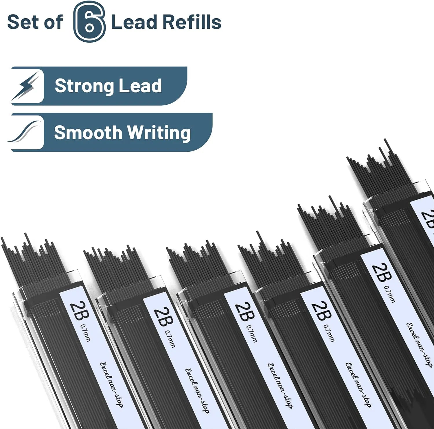 Metal Mechanical Pencil Set - 0.7mm, 3 Pack with Leads & Erasers