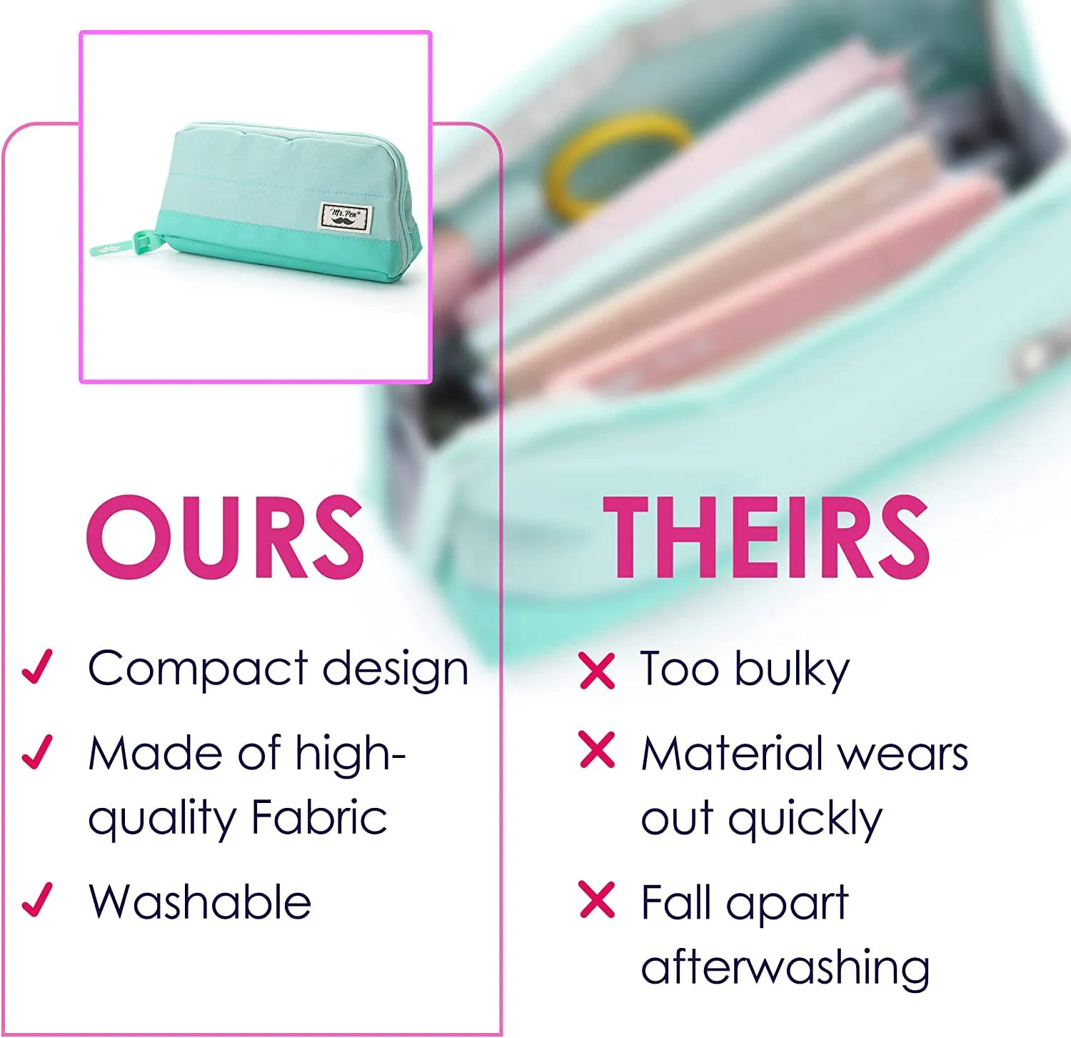 Pencil Case, Pencil Pouch, Pencil Bag, Pen Case, Pen Pouch, Pen Bag, School Pencil Case, College Pencil Case