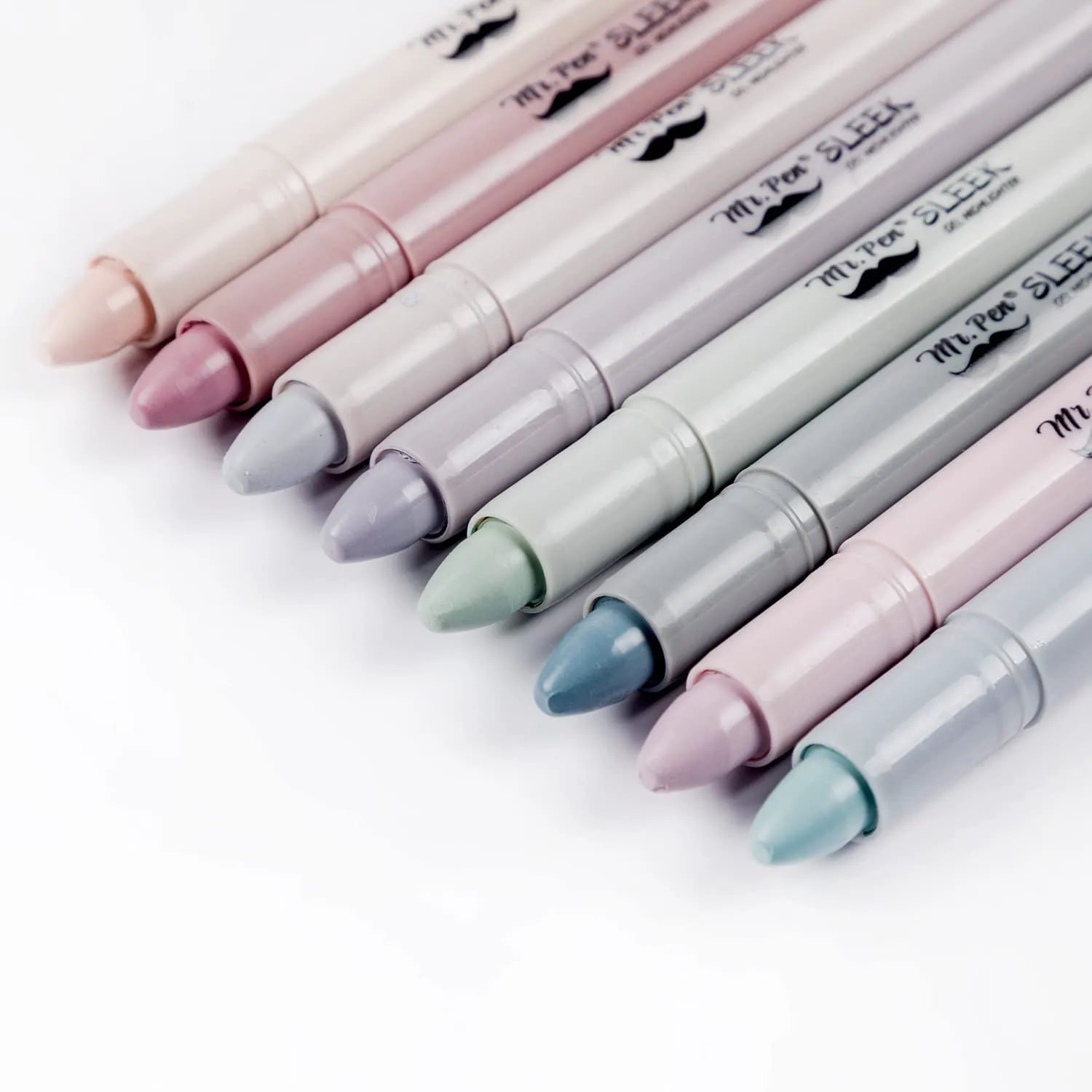 Gel Highlighters, 8 Pack, No-Bleed, Twist-Up Design, Sharpenable Tips, Smooth Glide, Perfect for Bible Pages