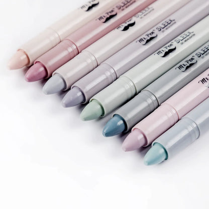 Gel Highlighters, 8 Pack, No-Bleed, Twist-Up Design, Sharpenable Tips, Smooth Glide, Perfect for Bible Pages