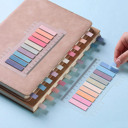 Sticky Tabs 1600 Pcs, Transparent Colorful Index Tabs, Page Markers, Book Tabs for Notes & Organizing