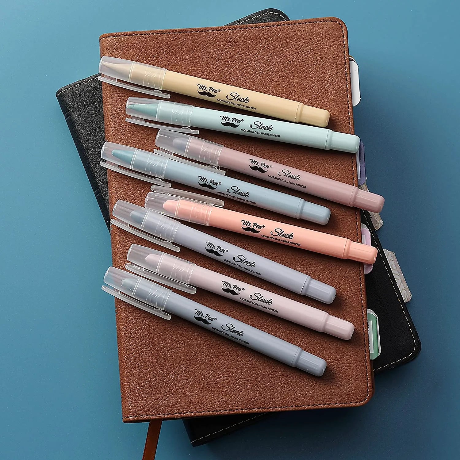 Gel Highlighters, 8 Pack, No-Bleed, Twist-Up Design, Sharpenable Tips, Smooth Glide, Perfect for Bible Pages