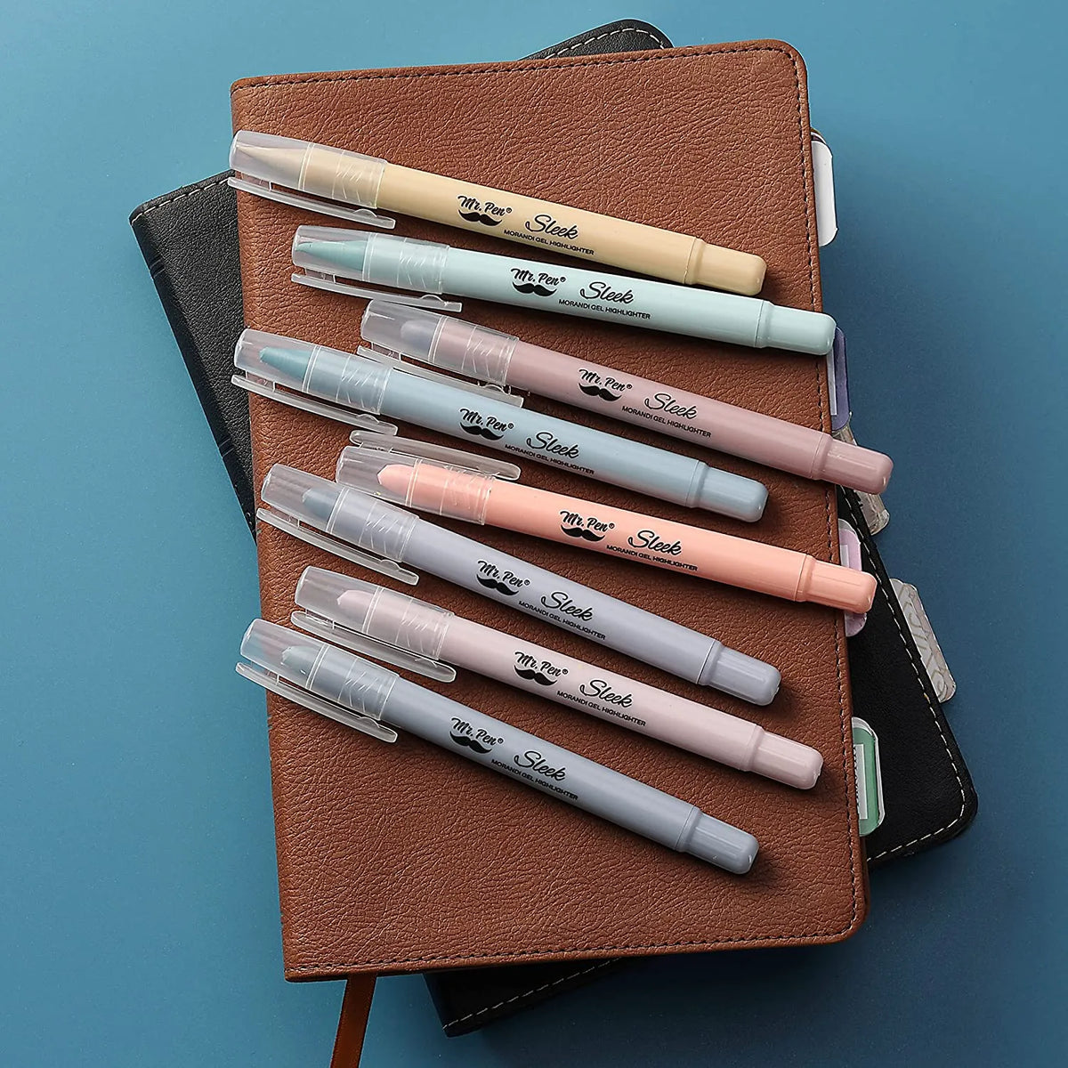 Gel Highlighters, 8 Pack, No-Bleed, Twist-Up Design, Sharpenable Tips, Smooth Glide, Perfect for Bible Pages