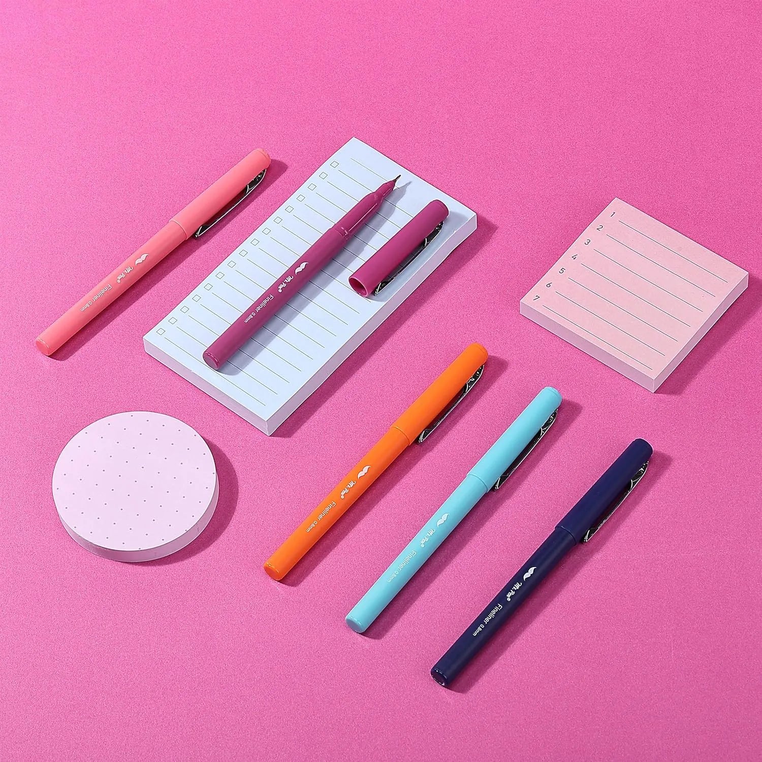 Pastel Sticky Notes & Pens Gift Set (305 pcs) for Teachers
