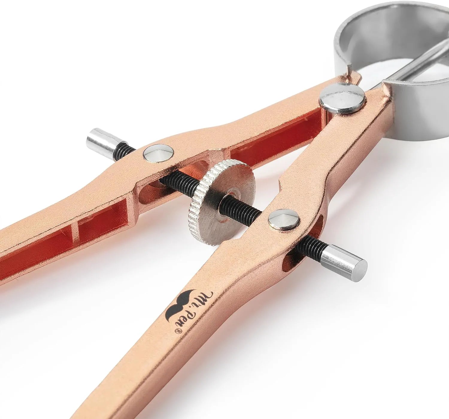 Rose Gold Bow Compass with Lock and Leads Set