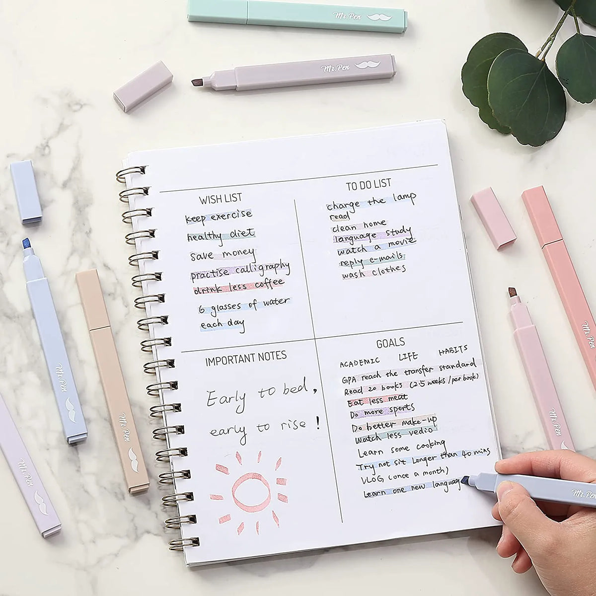 Aesthetic Pastel Highlighters, 16-Pack, Chisel Tip, Morandi Colors, No-Bleed Bible Markers, Assorted Cute Shades