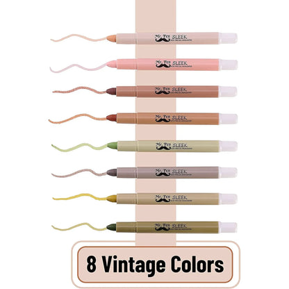 Gel Highlighters, 8 Pack, No-Bleed, Twist-Up Design, Sharpenable Tips, Smooth Glide, Perfect for Bible Pages